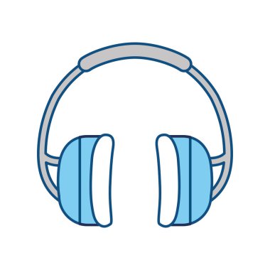 Kulaklık endüstriyel güvenlik simge vektör çizim grafik tasarım