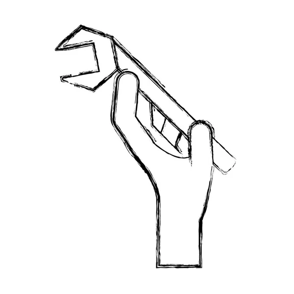 Рука Инструментом Иконка Вектор Графический Дизайн — стоковый вектор