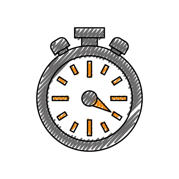 Timer Horloge Symbool Pictogram Vector Illustratie Grafisch Ontwerp — Stockvector