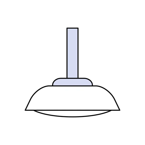 Ambar Işık Lamba Simge Vektör Çizim Grafik Tasarım — Stok Vektör