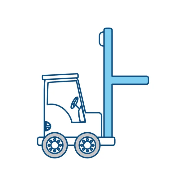 Forklift Cargo Veicolo Icona Vettoriale Illustrazione Grafica — Vettoriale Stock