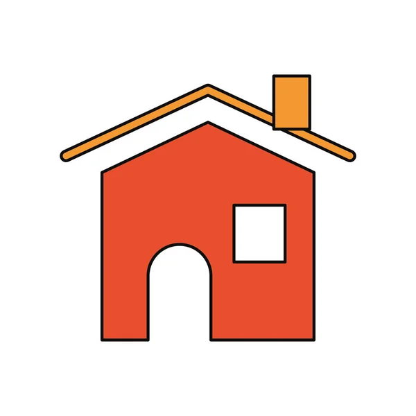 Casa Icono Inmobiliario Vector Ilustración Diseño Gráfico — Archivo Imágenes Vectoriales