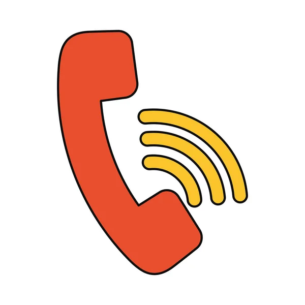 电话呼叫中心符号图标矢量图示图设计 — 图库矢量图片