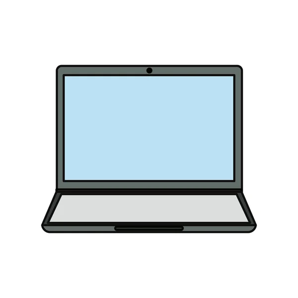 Laptop Technology Icon Vector Illustration Graphic Design — Stock Vector