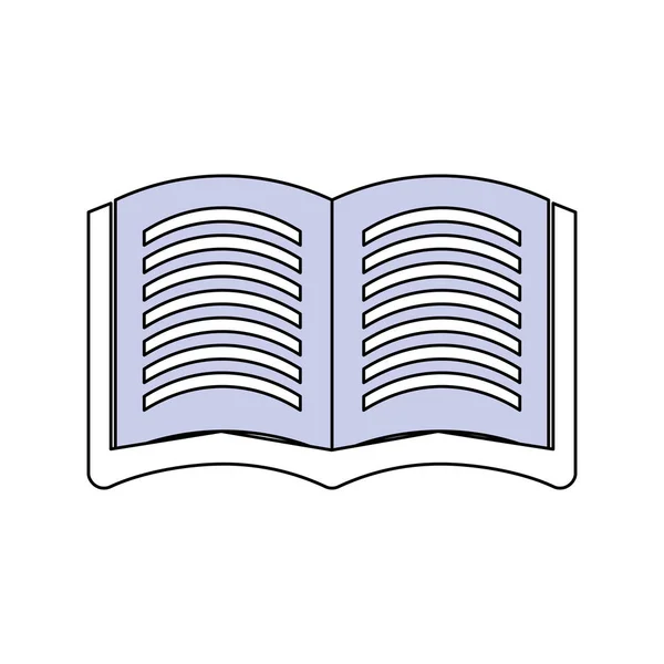 Книга Открытых Символов Иконка Векторной Иллюстрации Графический Дизайн — стоковый вектор
