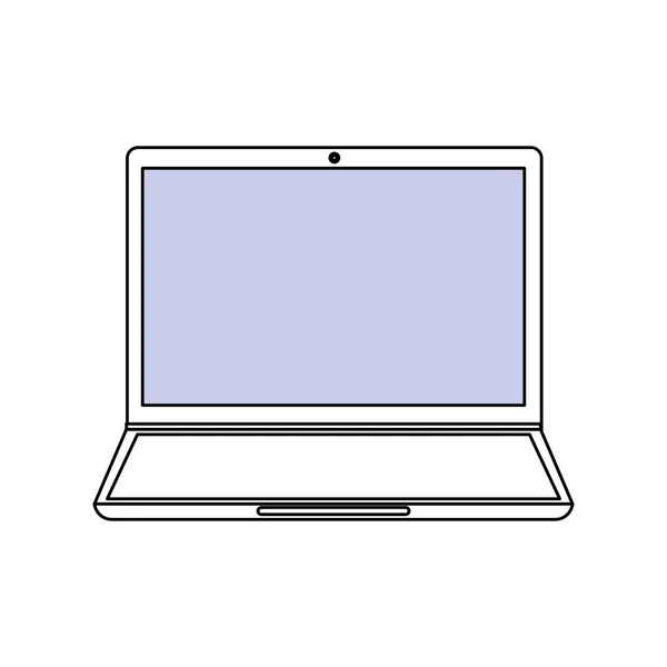 Laptop Technologie Ikone Vektor Illustration Grafik Design — Stockvektor