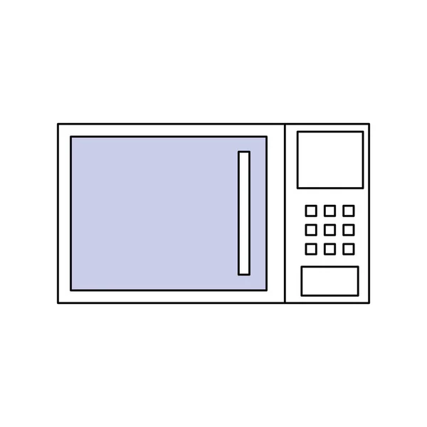 Microondas Cozinha Aparelho Ícone Vetor Ilustração Design Gráfico —  Vetores de Stock