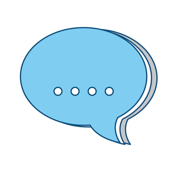 Bubble Chat Simbolo Icona Vettoriale Illustrazione Grafica Design — Vettoriale Stock