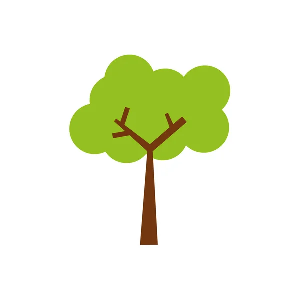 Baum Natur Ökologie Symbol Vektor Illustration Grafik Design — Stockvektor