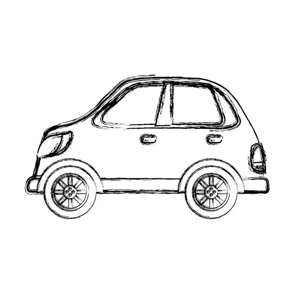 Vehículo Coche Aislado Icono Vector Ilustración Diseño Gráfico — Vector de stock