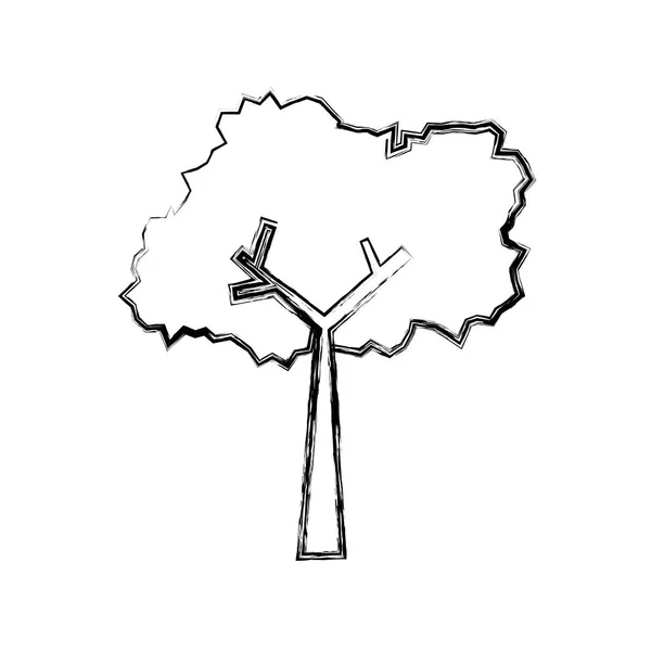 Strom Příroda Ekologie Ikonu Vektorové Ilustrace Grafický Design — Stockový vektor
