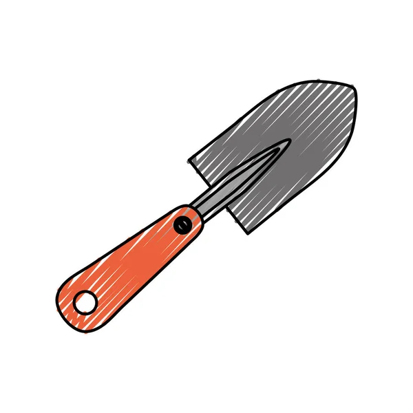 シャベルのガーデニング ツール アイコン ベクトル イラスト グラフィック デザイン — ストックベクタ
