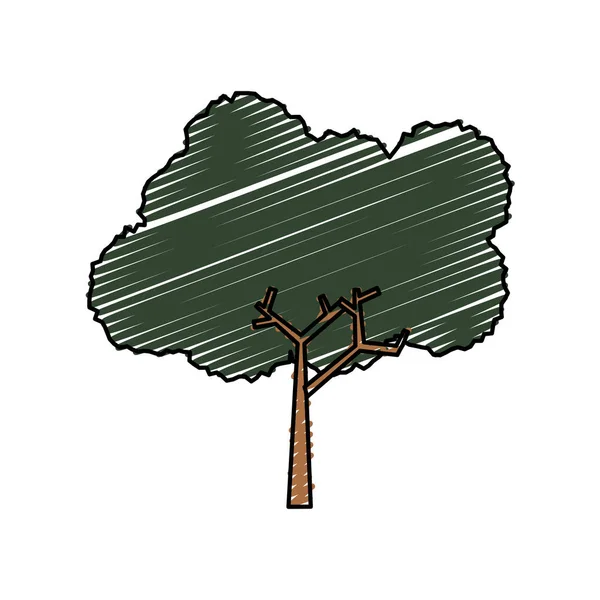 Gambar Gambar Gambar Vektor Ikon Alam Pohon - Stok Vektor