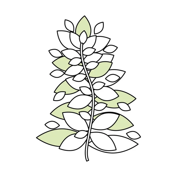 Écologie Végétale Icône Isolée Vecteur Illustration Graphique — Image vectorielle