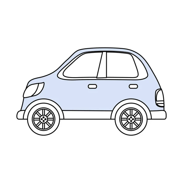 Carro Veículo Isolado Ícone Vetor Ilustração Gráfico Design — Vetor de Stock