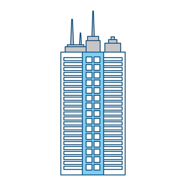 Torre Urbana Icono Del Edificio Vector Ilustración Diseño Gráfico — Archivo Imágenes Vectoriales