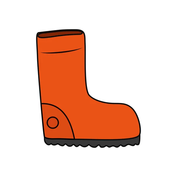 Boot Indutrial Icono Seguridad Vector Ilustración Diseño Gráfico — Vector de stock