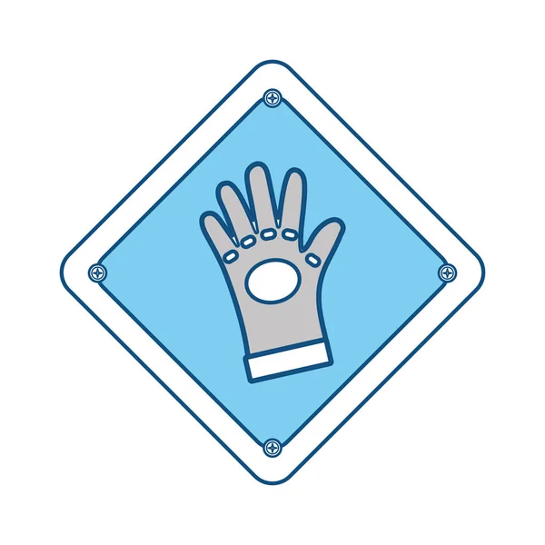 Icono Signo Seguridad Industrial Vector Ilustración Diseño Gráfico — Vector de stock