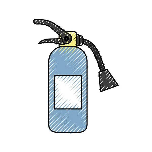 Yangın Söndürücü Endüstriyel Güvenlik Simge Vektör Çizim Grafik Tasarım — Stok Vektör