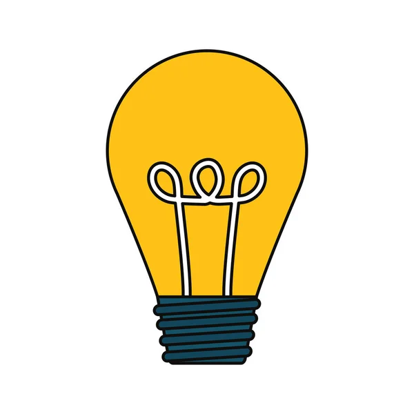 Ampoule Lumière Icône Énergie Vectorielle Illustration Graphique — Image vectorielle