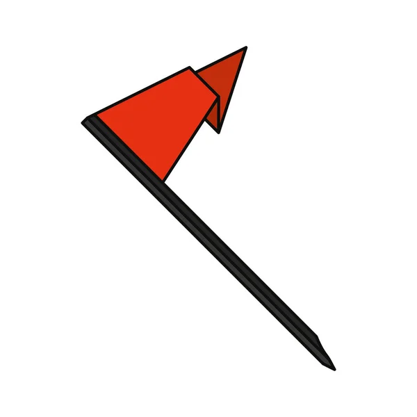 Flagge Isoliert Symbol Symbol Symbol Vektor Illustration Grafik Design — Stockvektor