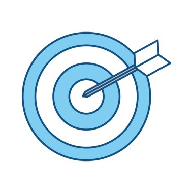 Hedef tahtası sembol simge vektör çizim grafik tasarım