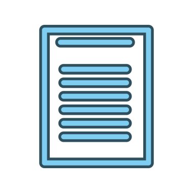 sayfa belge sembol simge vektör çizim grafik tasarım