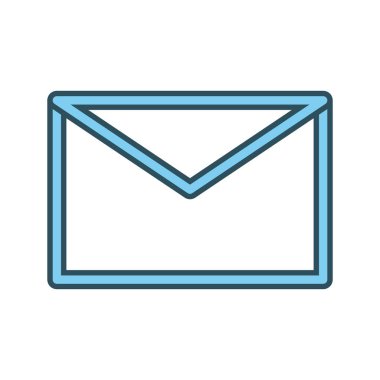 E-posta veya e-posta simge vektör çizim grafik tasarım