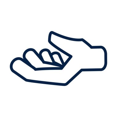 El simgesi simge vektör grafik tasarım illüstrasyon izole