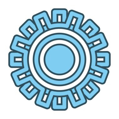 Dişli makine parça simge vektör çizim grafik tasarım