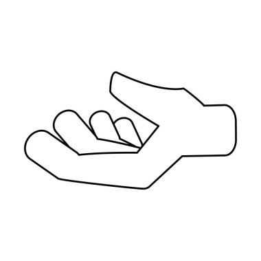 El simgesi simge vektör grafik tasarım illüstrasyon izole