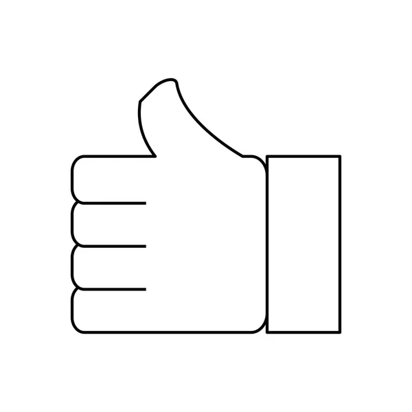 Великий Палець Значок Символу Векторні Ілюстрації Графічний Дизайн — стоковий вектор