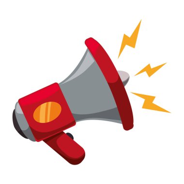 Sembol simge vektör çizim grafik tasarım reklam megafon