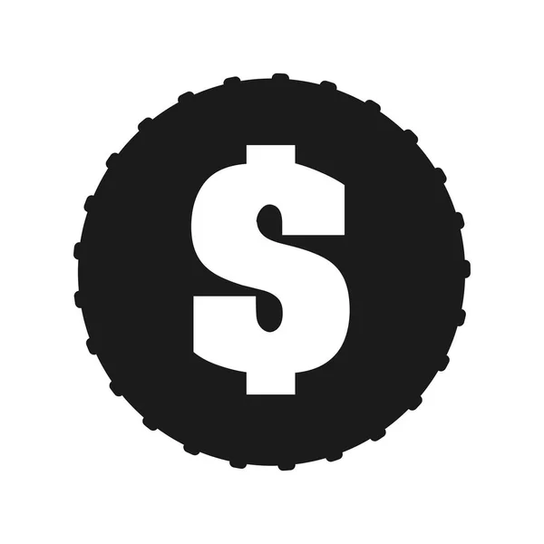 金コイン分離アイコン ベクトル イラスト グラフィック デザイン — ストックベクタ