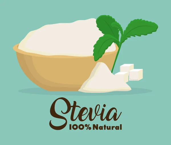 Stevia-Konzeption — Stockvektor