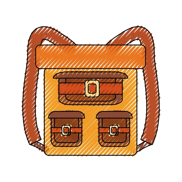 Mochila vector ilustración — Vector de stock