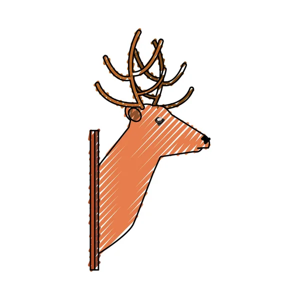 Illustration vectorielle de trophée animal — Image vectorielle