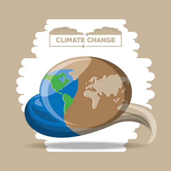 Diseño del cambio climático — Vector de stock