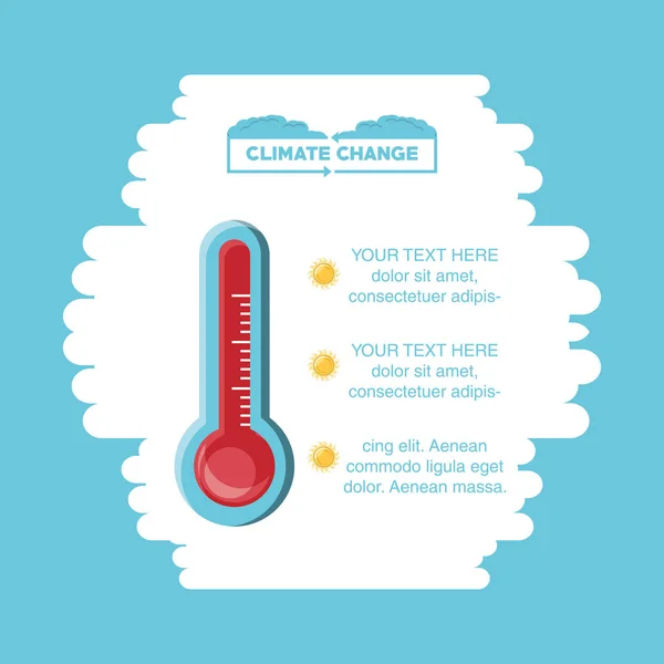 Climate change design — Stock Vector