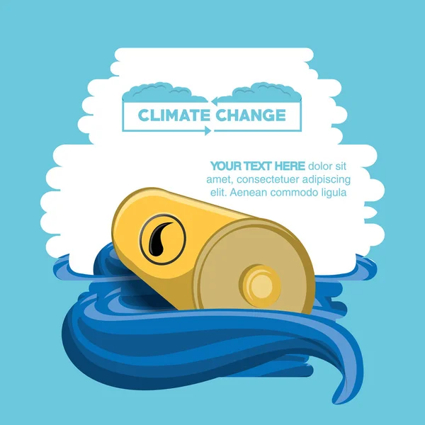 Climate change design — Stock Vector