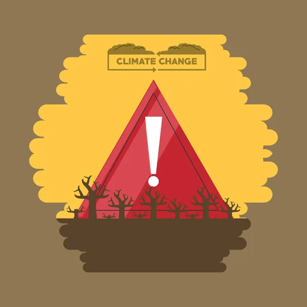 Diseño del cambio climático — Vector de stock