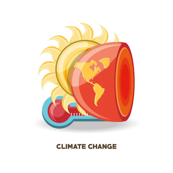 Diseño del cambio climático — Vector de stock