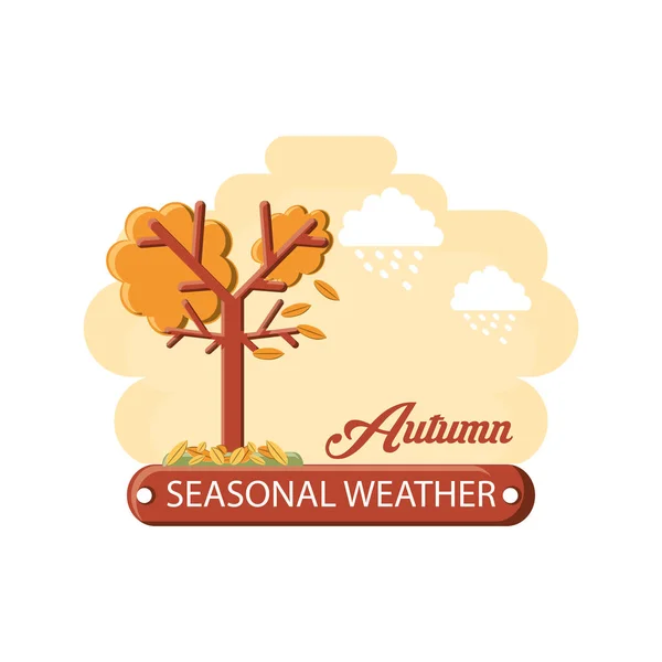 Seasonal weather design — Stock Vector