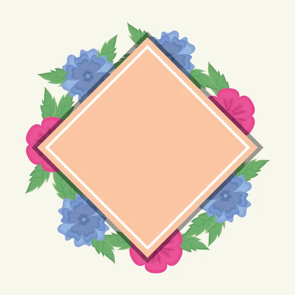 Diseño de flores tropicales — Vector de stock