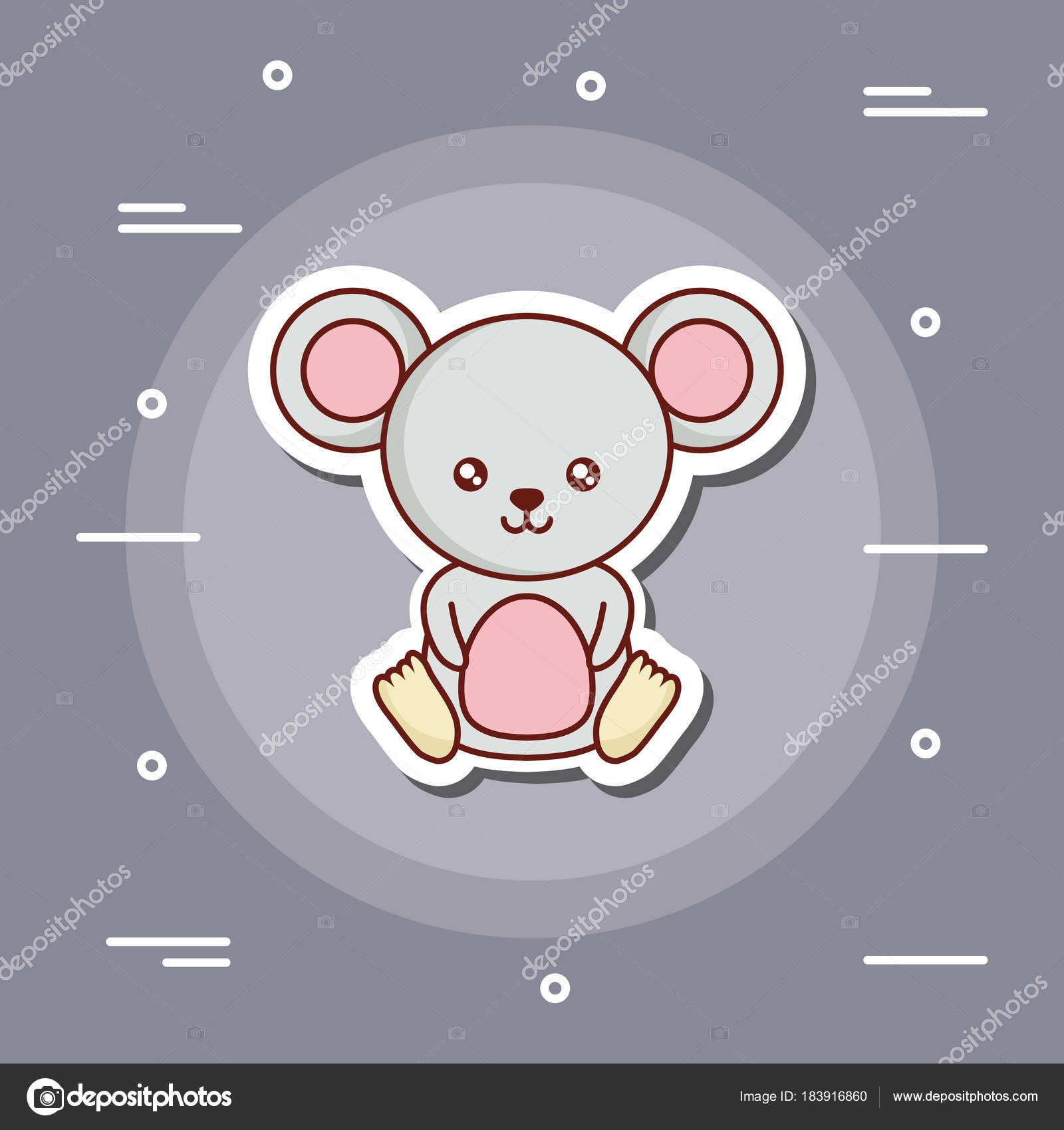 Disegno simpatici animali — Vettoriale Stock