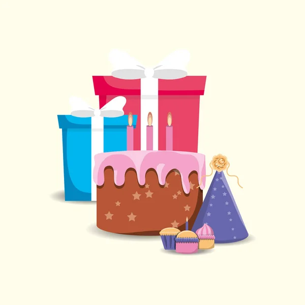 Joyeux anniversaire design — Image vectorielle