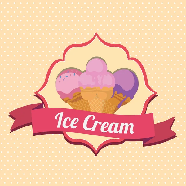 Ice cream design — Stock Vector