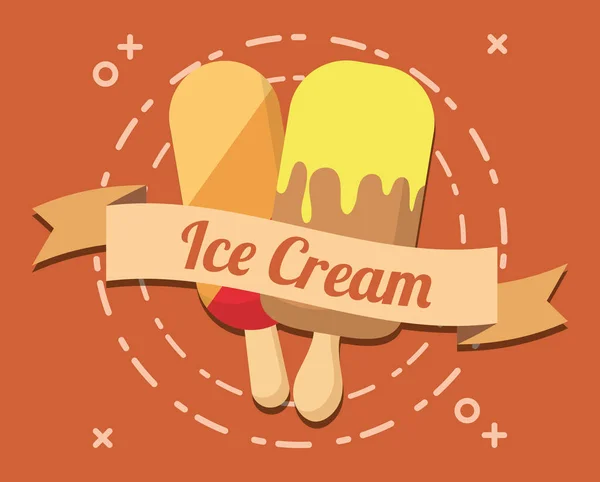 Ice cream design — Stock Vector