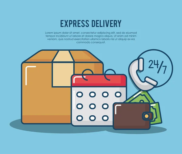 Express delivery design — Stock Vector