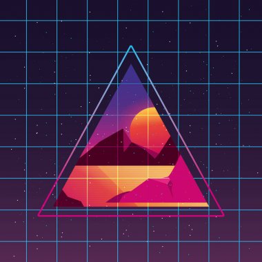 Fütüristik ve retrowave tasarım